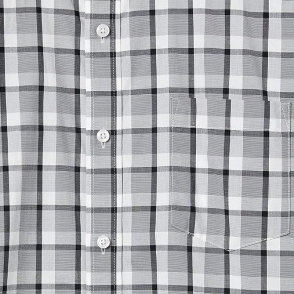 Men’s Long-Sleeve Regular-Fit Button-Down Casual Poplin Shirt - Picture 5 of 5